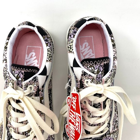 VANS Shoes OLD SKOOL Men's Casual Patchwork Floral Low Top Sneakers VN0A38G19FY - Picture 7 of 10